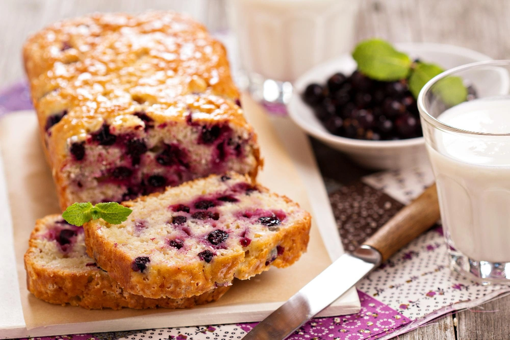 A beautifully decorated cherry chip cake