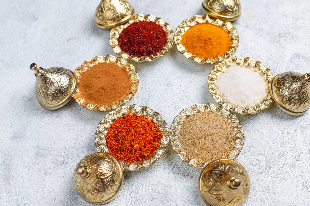 Moroccan Baked Chicken Recipe: Easy & Flavorful Dish 3 A vibrant array of spices, including cumin, paprika, and coriander, brings Moroccan Baked Chicken to life with every bite.
