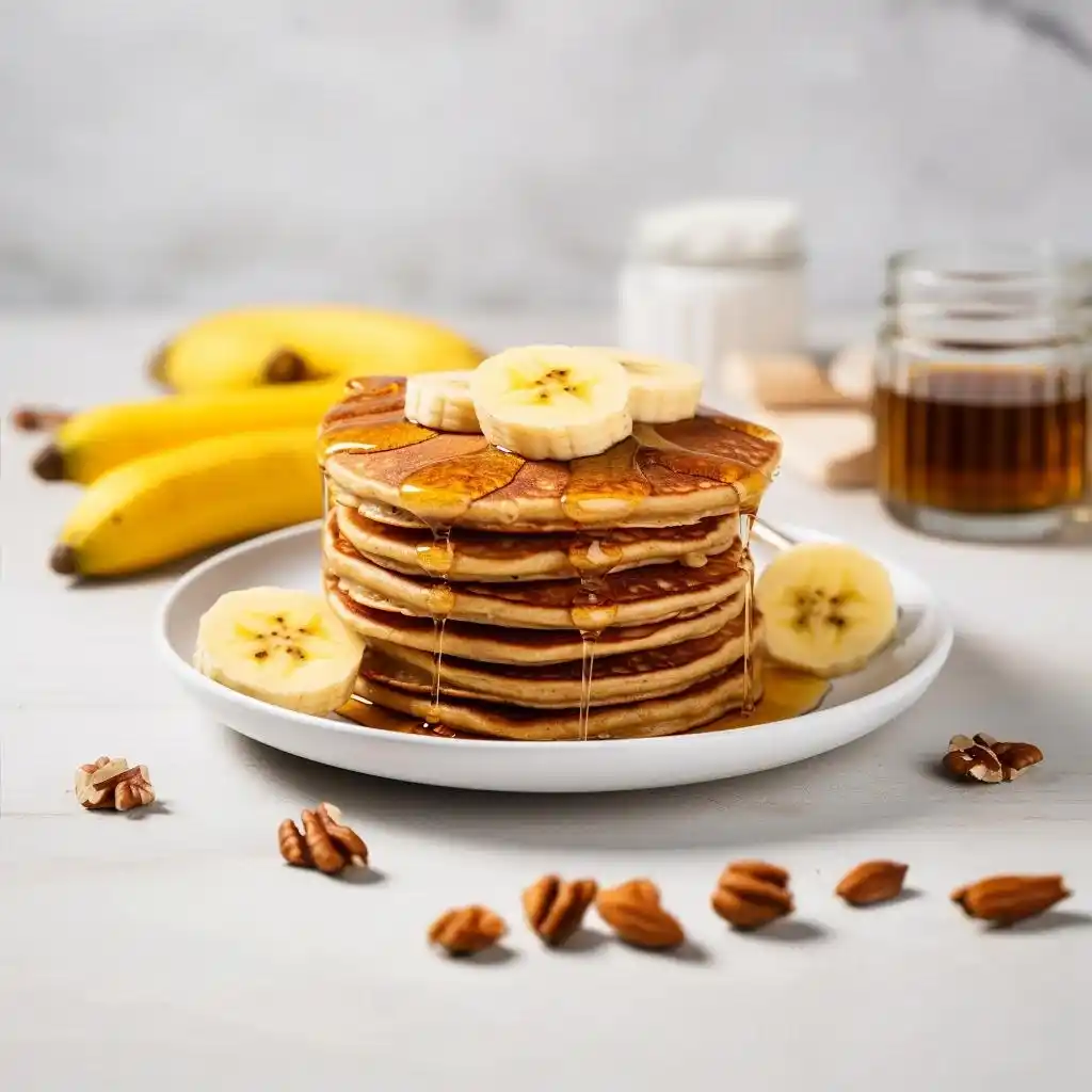 Coffee Pancakes Recipe: Fluffy and Flavorful Breakfast Delight 3 Stack of Oatmeal Banana Pancakes