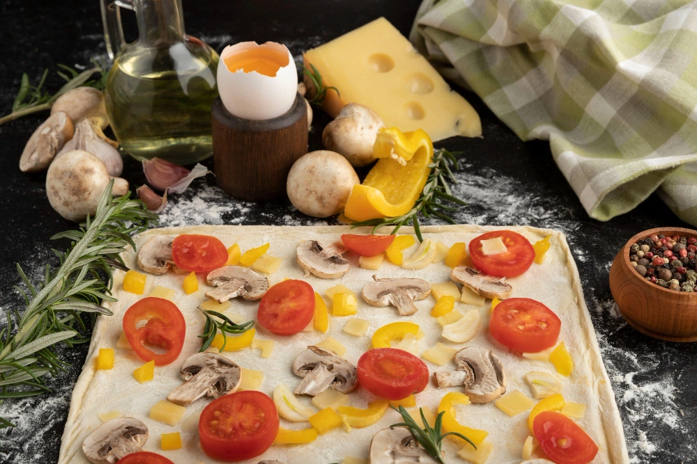  Fresh ingredients are essential for making a flavorful spinach chicken mushroom lasagna.