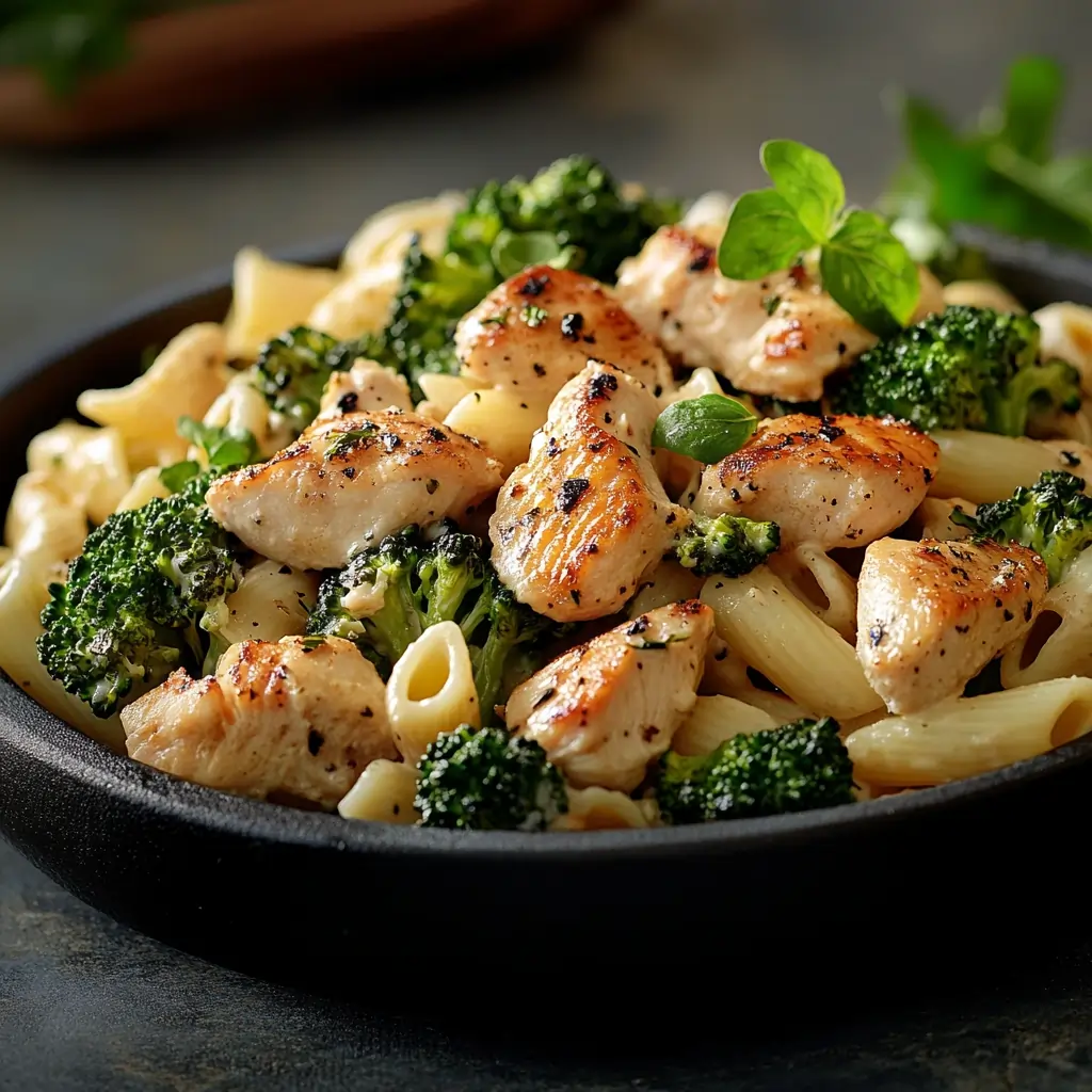 Delicious Pasta Salad with Chicken and Broccoli Recipe 3 Pasta salad with chicken and broccoli
