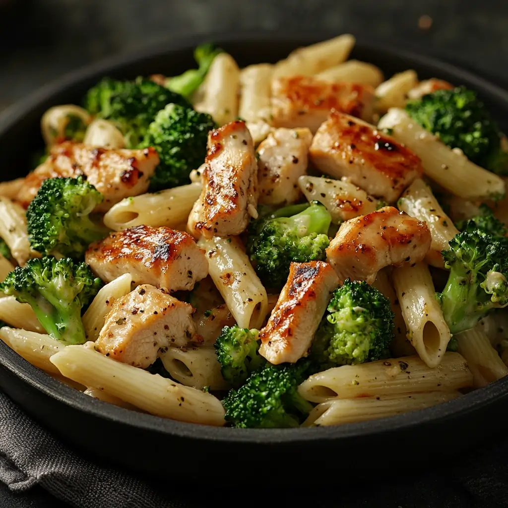 Delicious Pasta Salad with Chicken and Broccoli Recipe 4 Pasta salad with chicken and broccoli