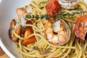 Shrimp And Asparagus Scampi​